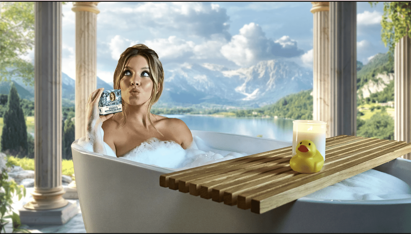 Sydney Sweeney’s Bathwater-Infused Soap Sparks Internet Frenzy Dr. Squatch Sydney Sweeney Bathwater Dr. Squatch